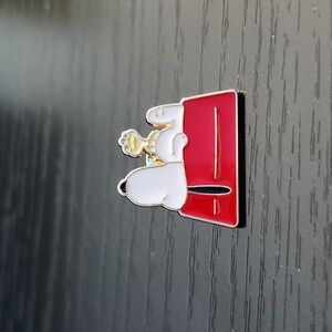 Peanuts Snoopy and Woodstock Inspired Enamel Pin